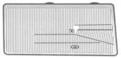 Стекло фары MB Omn0 301 060 164 RH прямоуг.O303/405/407/408
