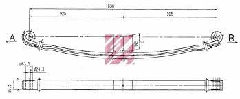 Рессора 2-ух лист MAN 2/30x90x66 925+925 S24 \MAN TGA/TGS/TGX 18-32.xxx