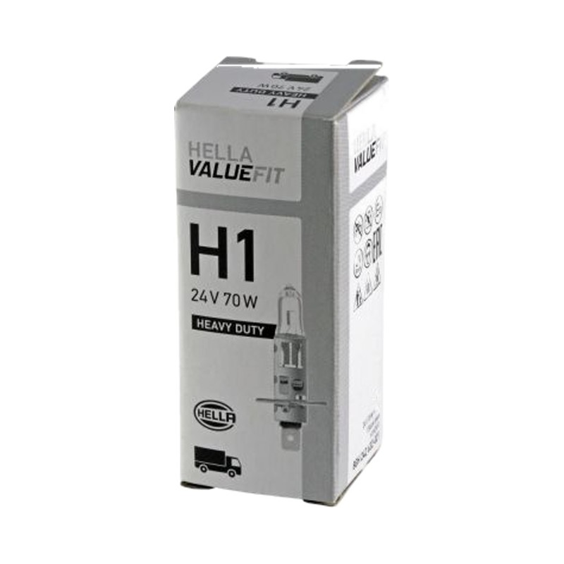 Лампа галоген 24V Н1 70W  HELLA VALUEFIT