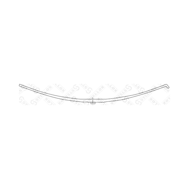 Рессора однолистовая 1/43x75x43 650+600 \ROR