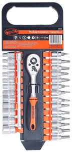 Набор головок торцевых 28пр. 1/4 DR