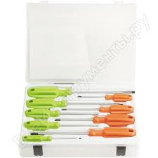 Набор отверток 9 предм.(шлиц 3х75, 4х100, 5х100, 6,5х150, 8х175 мм; PH0х75, PH1х100, PH2х100, PH3х150 мм)