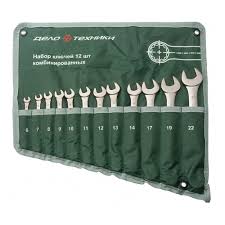 Набор ключей комбинированных ЕВРО "ДелоТехники"12пр. в сумке