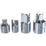 Набор адаптеров 3предмета АВТОТОРГ L=50мм E=1/4  на 1/4 3/8 1/2