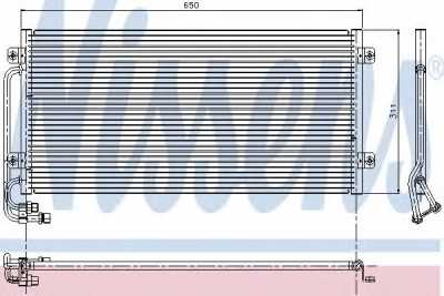 радиатор кондиционера 650х311х16