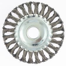 Щетка для УШМ 125 мм посадка 22 мм плоская круч-проволк MATRIX