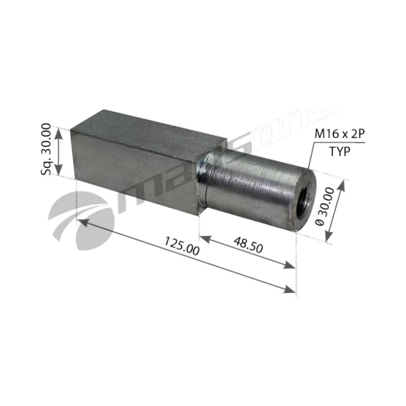 Болт крепления подушки L=129. M16x25 / 940MB/4881N02 BPW