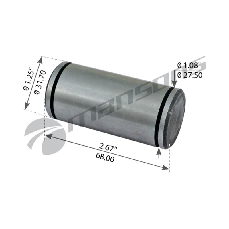 Палец тормоз.колодки 31.5x68; ROR TM (2-я серия)