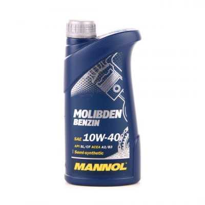 Масло мот.10W40 MANNOL Molibden benzin 1л