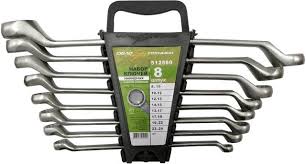 Набор ключей накидных "ДелоТехники" 8пр. пластик холдер