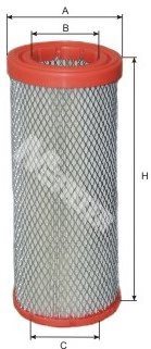 Фильтр воздушный (рефустановка) CARRIER     (d= 66  D=113  H=260)