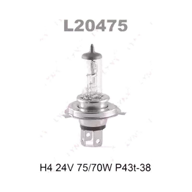 Лампа галоген 24V Н4 75/70W P43T-38