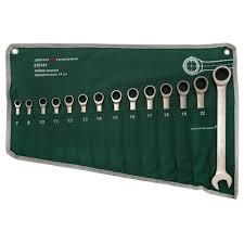 Набор ключей комбинированных трещеточных 14пр. "ДелоТехники" сумка