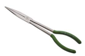 Плоскогубцы  "ДелоТехники" удлиненные на холдере 125мм 412125