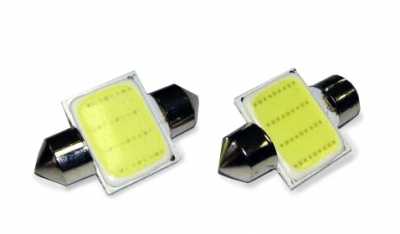 Светодиод Т11 12V SV035 (SV8.5/8) 12 SDM 36мм блистер 2шт (белый))