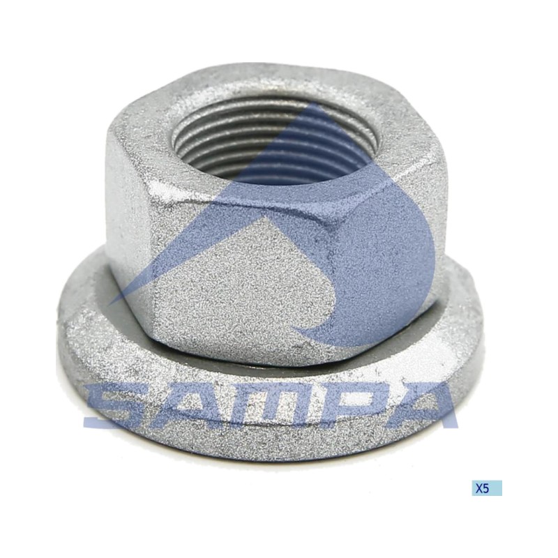 Гайка колесная с вращающейся юбкой M22x1.5 H=27 SW32 \Omn MB.MAN.BPW