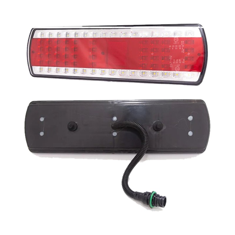 Фонарь задний левый LED  КАМАЗ-5490/МАЗ (с проводом и круглым разъемом)