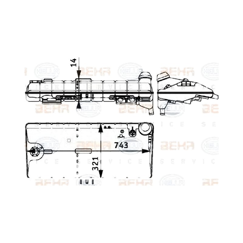 Бачок расширительный MAN F2000