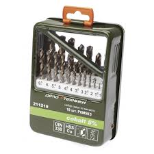 Набор сверл по металлу 19шт cobalt 8% (1,0- 10,0 шаг 0,5мм )