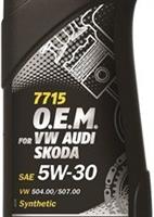 Масло моторное синтетическое 7715 O.E.M. for VW Audi Skoda 5W-30, 1л