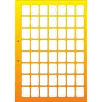 Стенд ПВХ для крепежа на 100 ячеек жёлтый