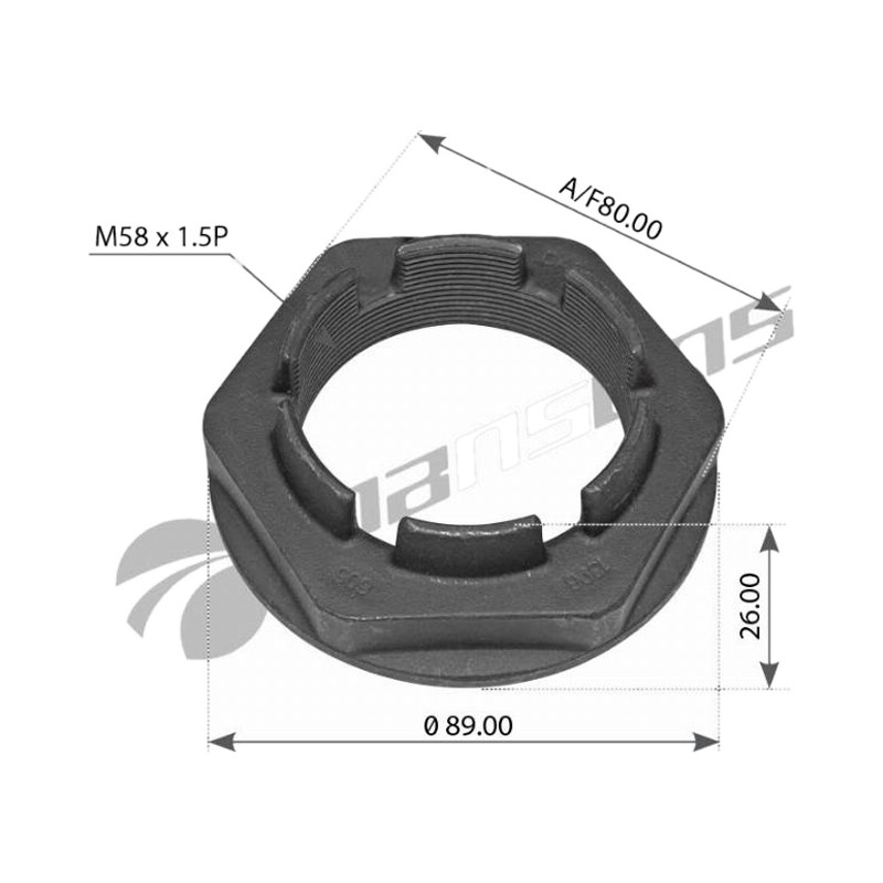 Гайка ступицы M58*1.5 CF85