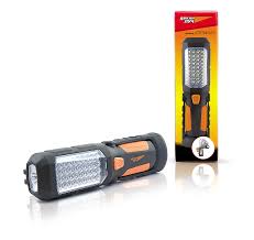 Фонарь ЯРКИЙ ЛУЧ "Оптимус" многофункц. 2 реж. (прожектор 0.5W/кемпинг 36LED), магнит/крюк, на 3xAA