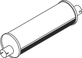 резонатор(бочка) глушителя !E-line ЕВРО 1 круглый \Scania 82-143