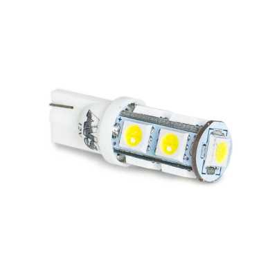 Светодиод Т10 12V T028 (W2.1х9,5D) 9диодов W5W блистер 2шт (белый)