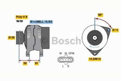 Генератор 28V 70A , F4BE