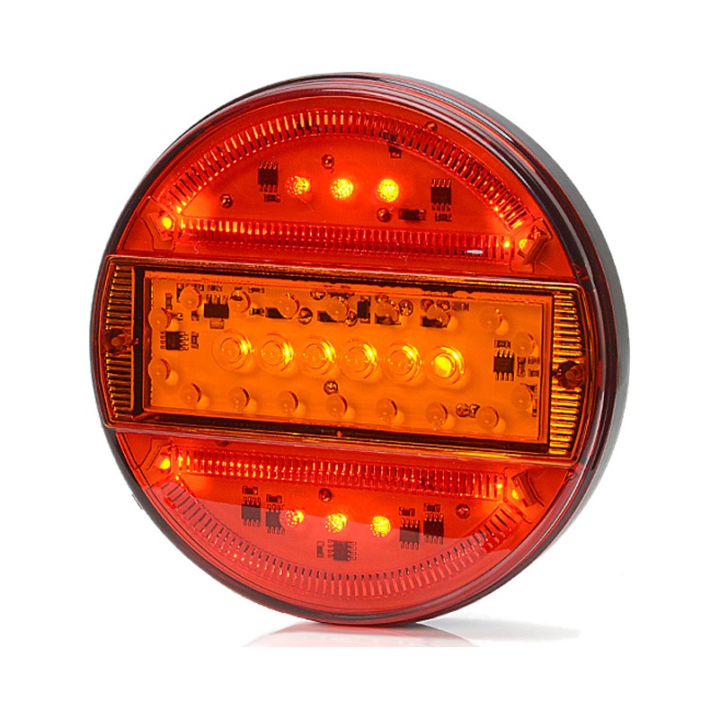 Фонарь задний многофункциональный круглый 12V/24V