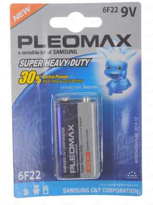 Батарейка (Крона) 6F22 SAMSUNG PLEOMAX
