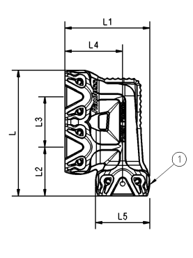 Соединитель (RAUFOSS) вращающийся F-образный ABС-HeavyDuty
