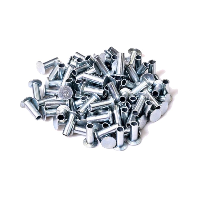 Заклепки 6,35x17,5 (L11) сталь, полутрубчатые (100 шт, прямая)