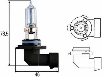 Лампа галоген 12V HB3 60W P20d ближнего/дальнего света