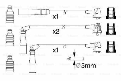 Комплект проводов Toyota Corolla 1.3 92-97