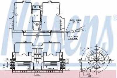 Электродвигатель отопителя в сб. 24V \DAF 45FA, RVI Kerax/Midlum/Premium
