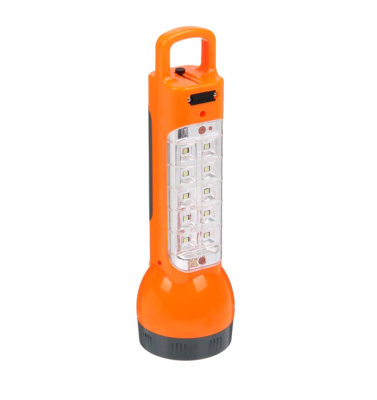 Фонарь ЯРКИЙ ЛУЧ 1W/10SMD RED 110 2РЕЖИМА. ВСТР ВИЛКА ОТ 220 ЗАРЯДКА