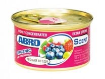 Ароматизатор воздуха ABRO в контейнере organic лесная ягода 42г.