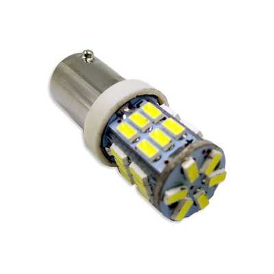 Светодиод Т8 12V B040 (BA9S) 30 диодов блистер 2шт (белый) 9-30V