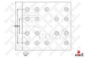 Накладки тормозные 19343 STD (410x200) 93060 IVE