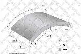 Накладки тормозные 19269 STD (360x170) 93683 VO