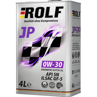 Масло мот. 0W30 ROLF JP SAE ILSAC CF5/API SN 4л синтетическое