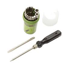 Отвертка цанговая с вставками 8 предм. 110 мм (Шлиц 6,5,3 мм, РН0, РН1,РН2, PZ2, шило)