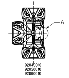 Соединитель (бронза) T-образный / P5 - M16 - M16