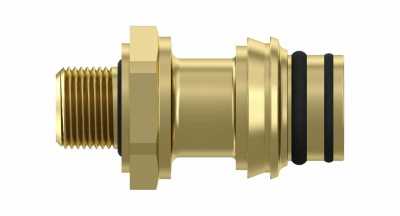 Соединитель (RAUFOSS) вращающийся прямой M12x1.5  (бронза) Regular
