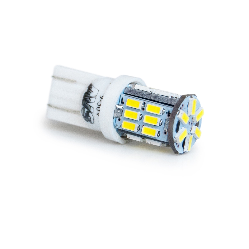 Светодиод Т10  T100 (W2.1x9.5D) 30SMD 3014 9-30V W5