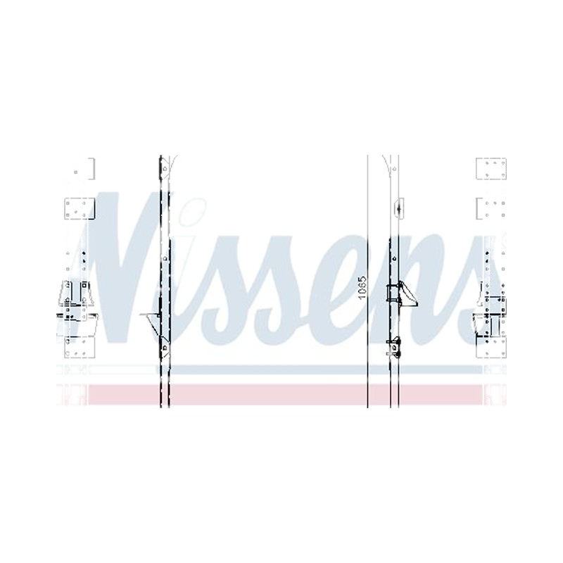 Радиатор DAF 95XF 380-530 HP 1065*740*40 (алюминий)