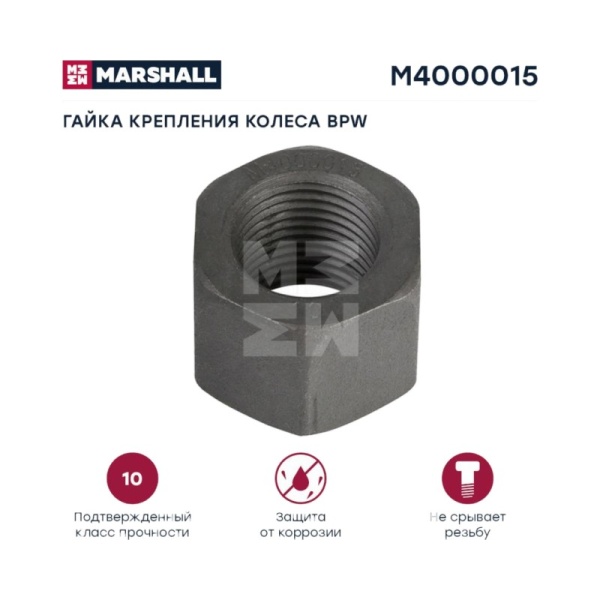 Гайка M22*2-10/H25/SW32  BPW