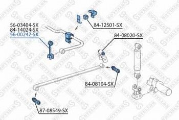 Тяга стабилизатора заднего  MB Sprinter 904 96-06